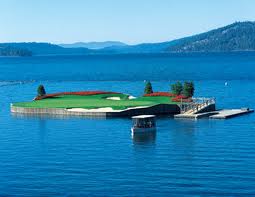 Coeur d'Alene Golf Course Floating Green