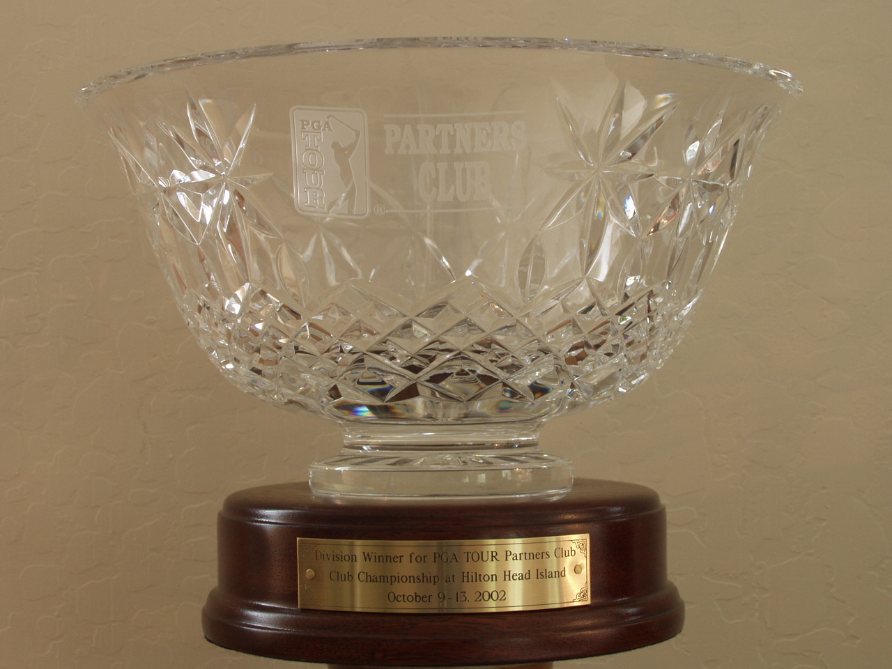 PGA Tour Partners Club Championship Trophy