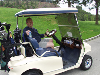 The Cadilac of Golf Carts at The Coeur d'Alene Golf Resort